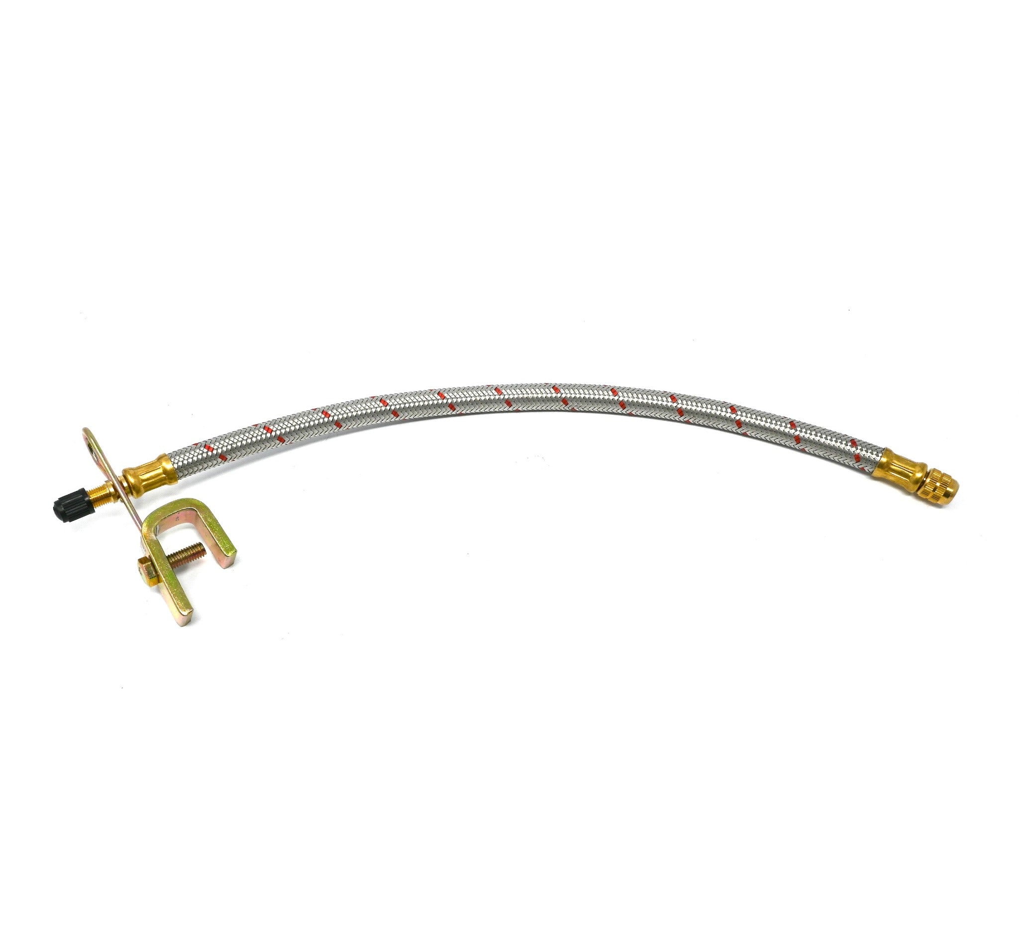 Flexible Braided Metal Rubber Valve Extension - 14 Inches