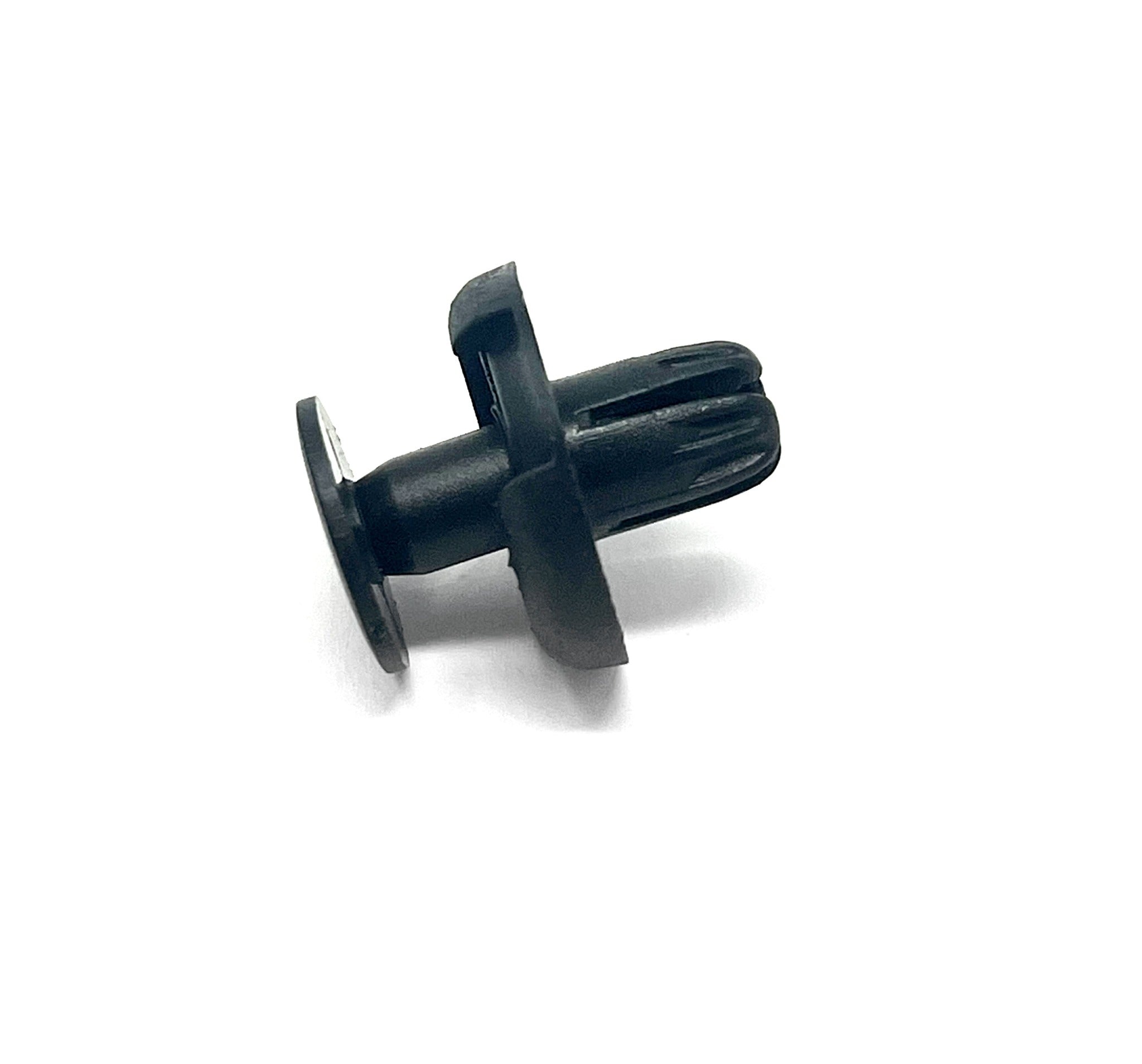 Black Nylon Front Bumper Push Type Retainer Head Diameter 20mm, Stem Length 13mm, Fits Into 10mm Hole (Pack of 25)