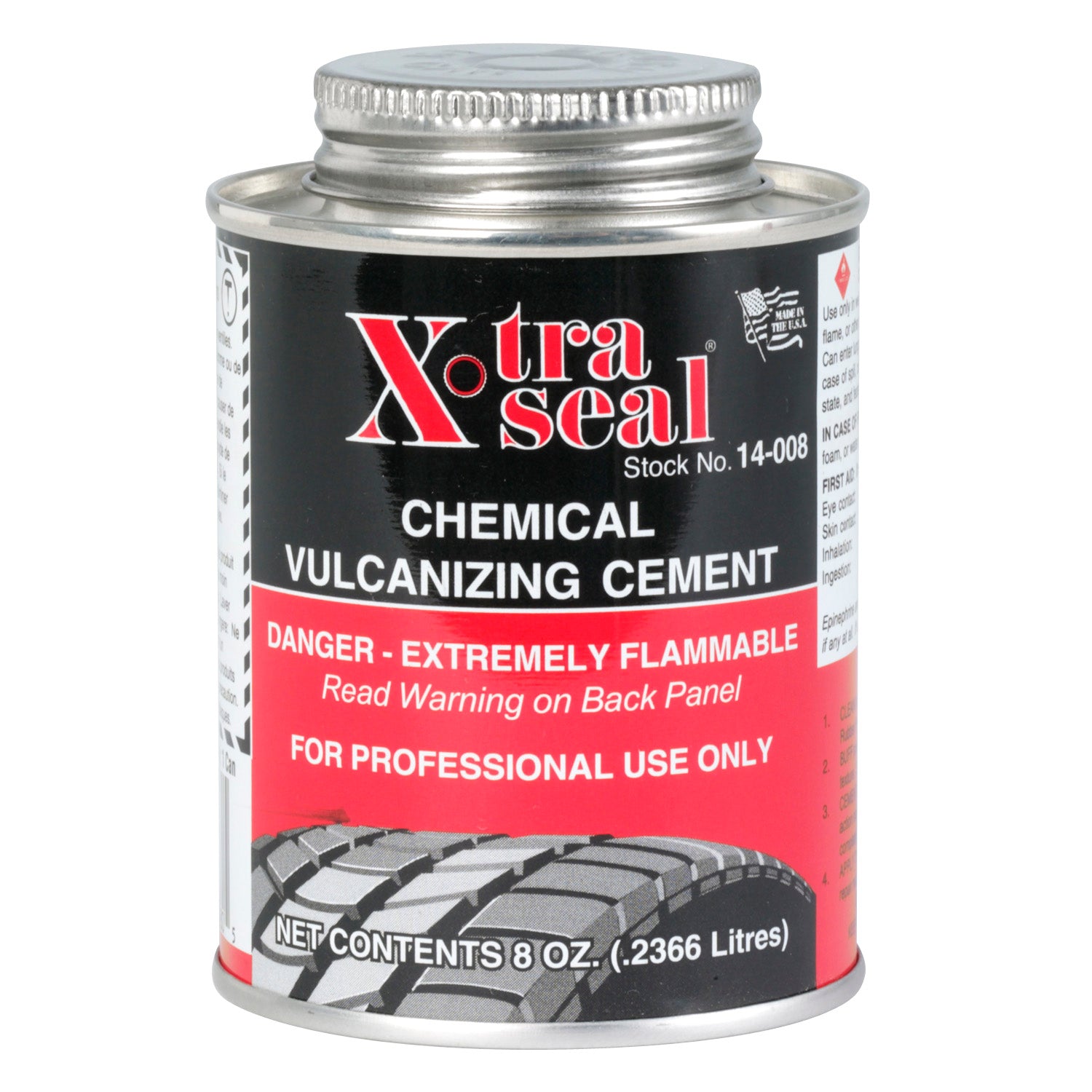 Xtra Seal 8 oz. (236ml) Vulcanizing Cement, Flammable
