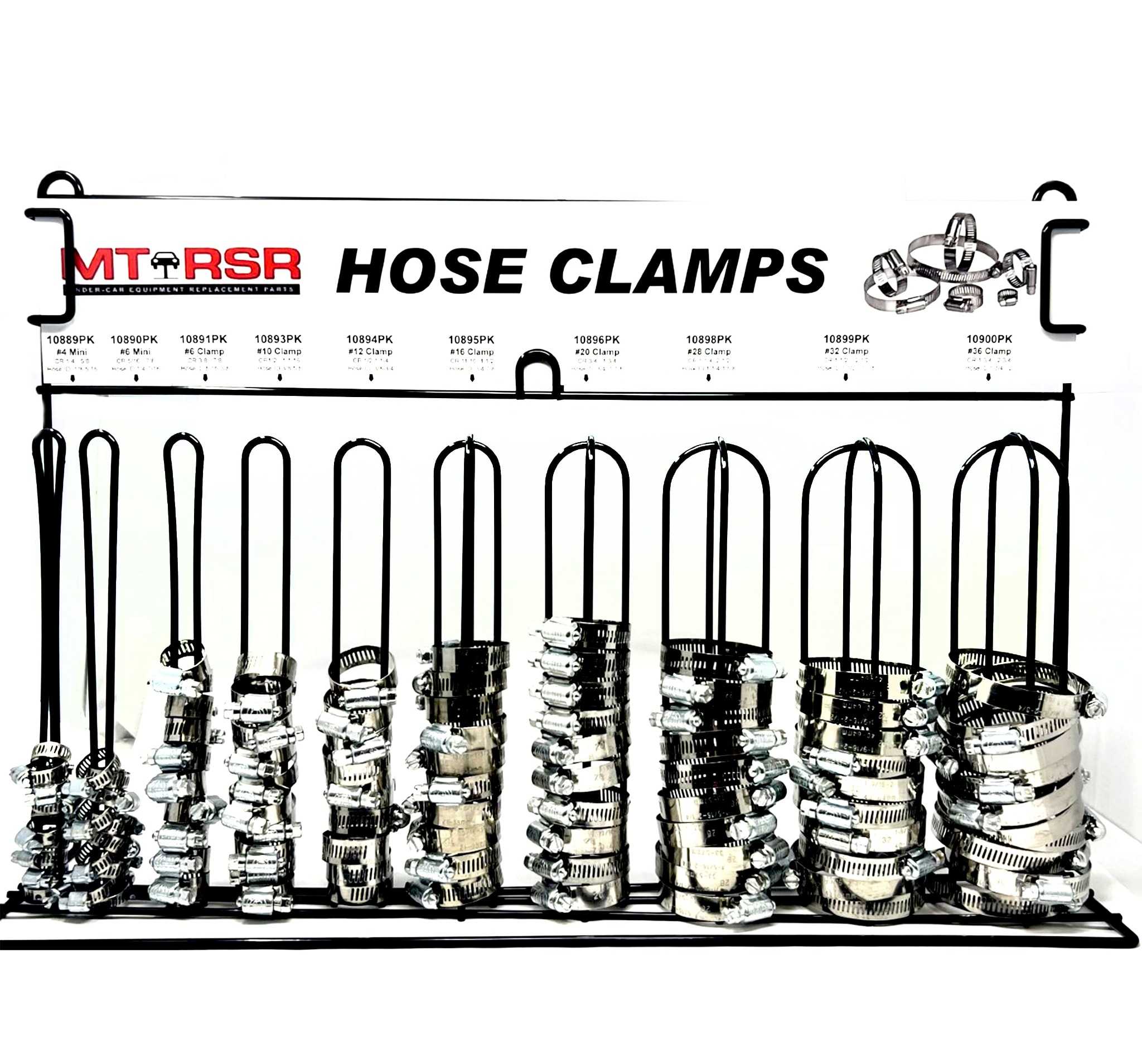 Rack for standard clamp sizes 4 36, mini sizes 4 & 6