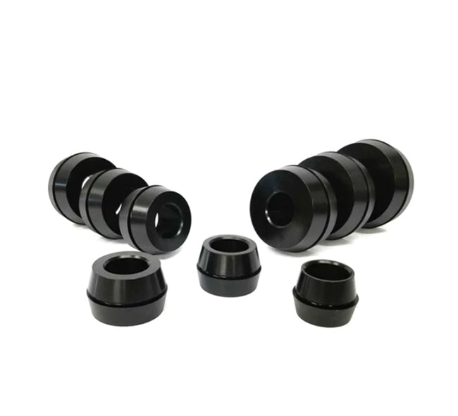 MT-RSR Collet Set includes nine separate collets to fit a wide range of wheels The low-taper design eliminates the annoying wiggle of standard cones providing solid wheel centering and great balance.