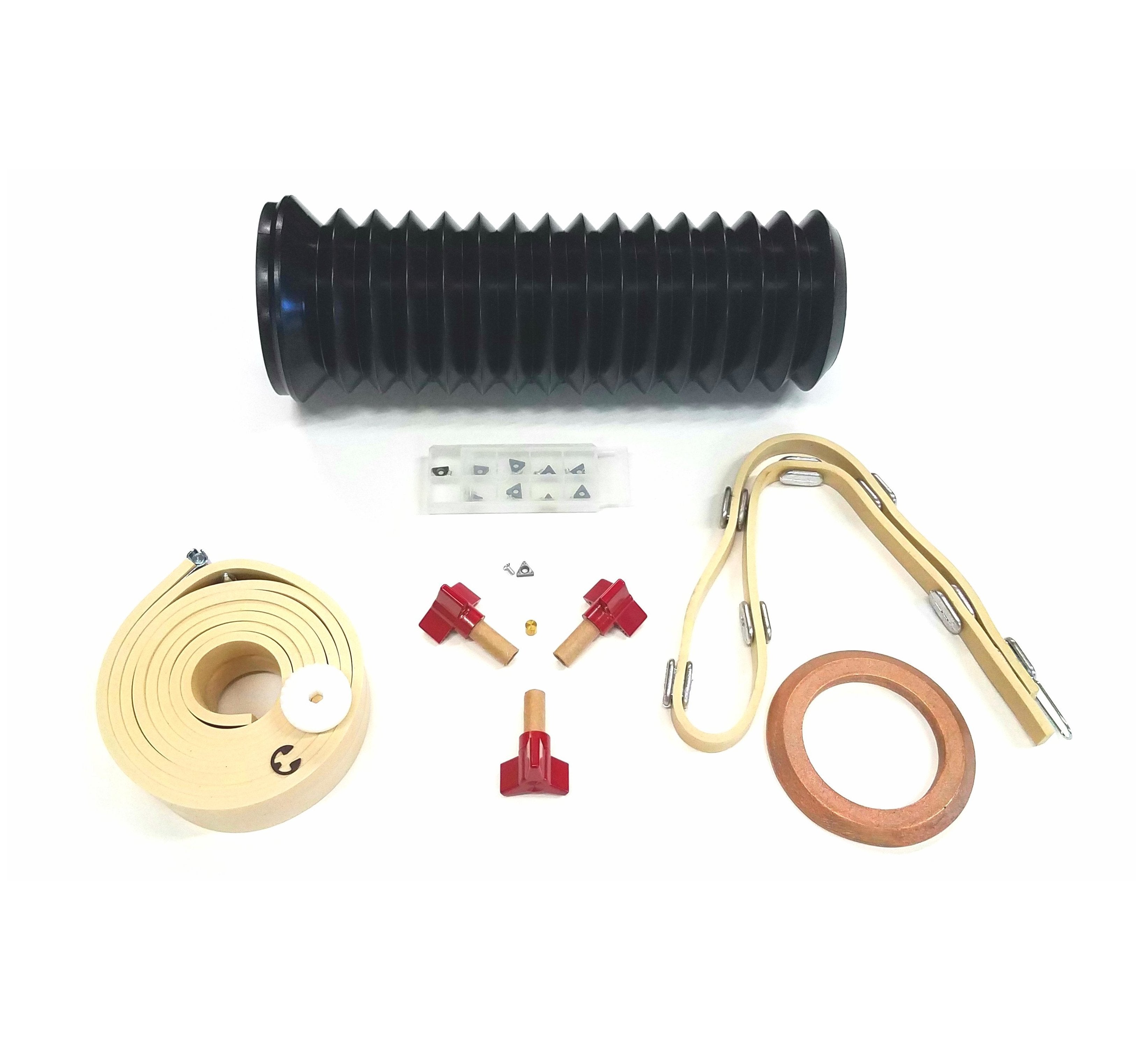 brake lathe repair kits containing boots, belts, silencer bands, bits, and much more. 