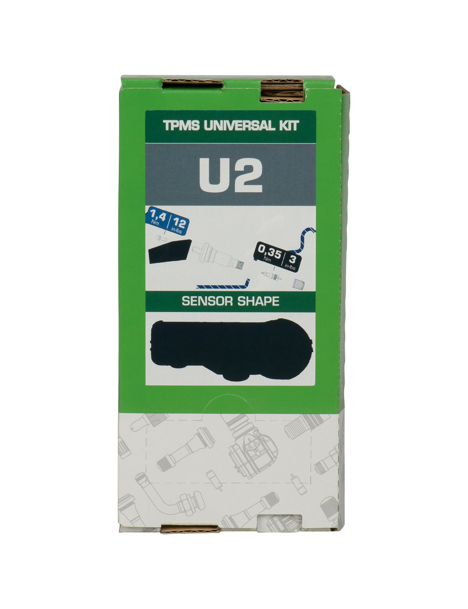U2 Universal Rubber Snap-In TPMS Valve (20 bx)