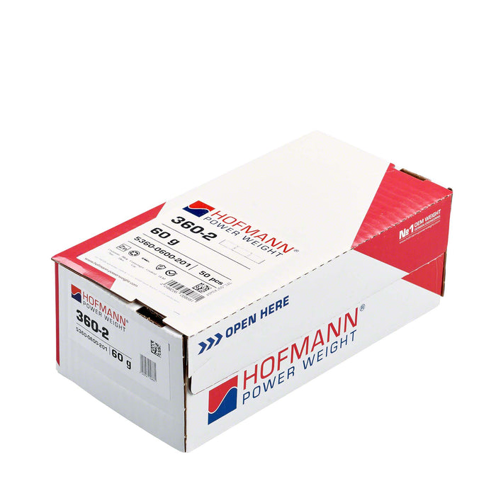 Adhesive Wheel Weight - HPW Type 360 - 60g - Box of 50