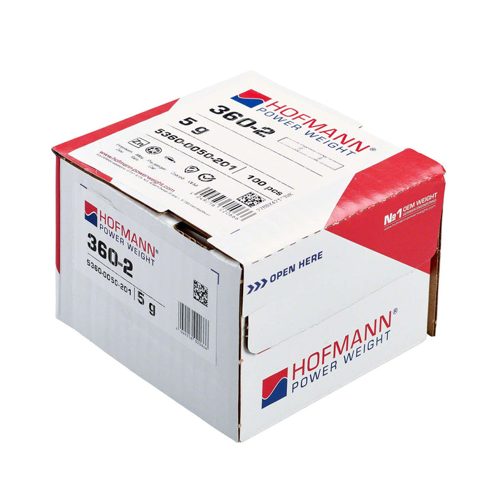 Adhesive Wheel Weight - HPW Type 360 - 5g - Box of 100