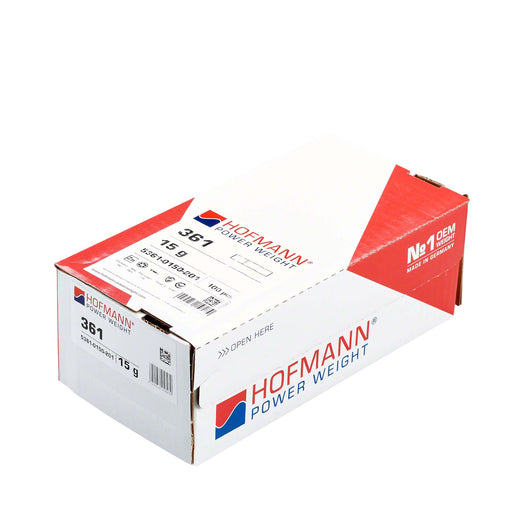 Adhesive Wheel Weight - HPW Type 361 - 15g - Box of 100