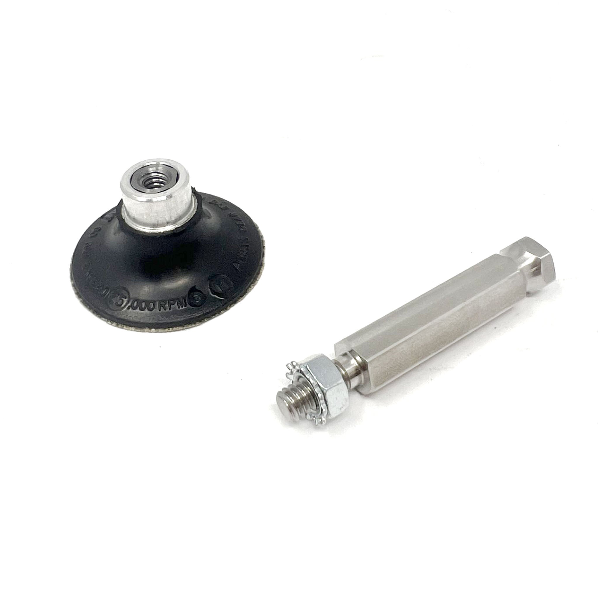 Quick Change Adapter - 1/4-20 Threads - With Roloc Holder + Nut