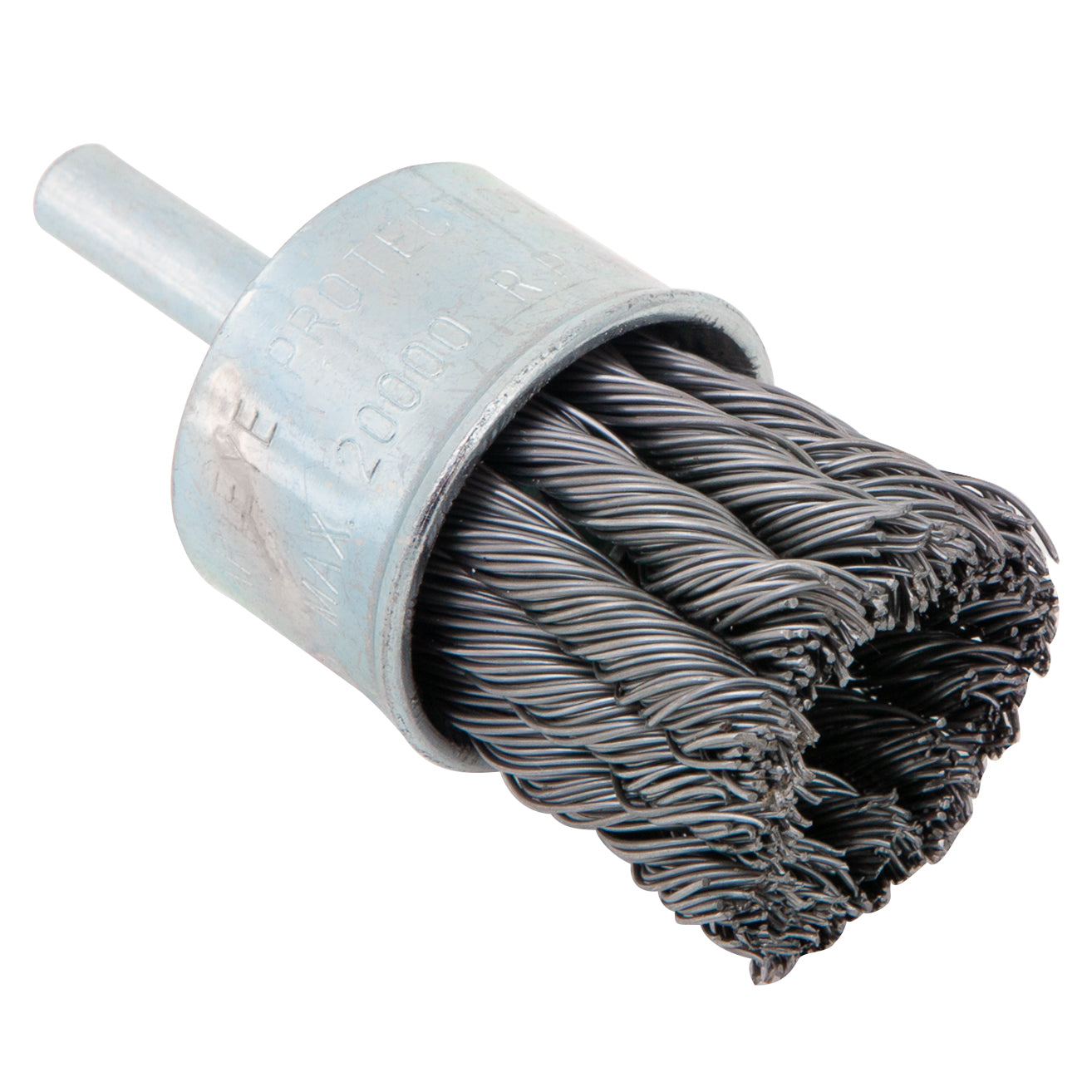 Knotted End Wire Brush 1-1/8” With ¼" Shank 22000RPM