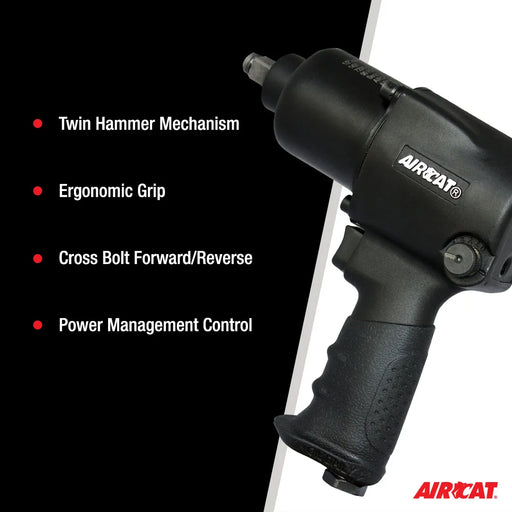 Aircat 1/2" Impact Wrench, Standard Anvil