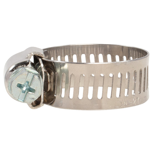 Hose Clamp - #10, Standard, Ventilated, Stainless - 10pk