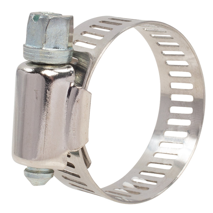 Hose Clamp - #12, Standard, Ventilated, Stainless - 10pk