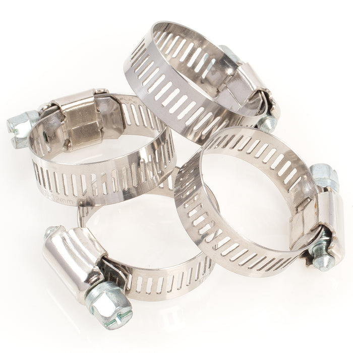 Hose Clamp - #12, Standard, Ventilated, Stainless - 10pk