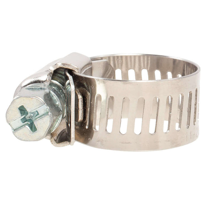 Hose Clamp - #6, Standard, Ventilated, Stainless - 10pk