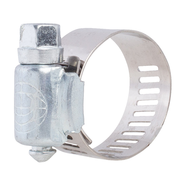 Hose Clamp - #8, Standard, Ventilated, Stainless - 10pk