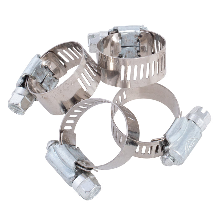 Hose Clamp - #8, Standard, Ventilated, Stainless - 10pk