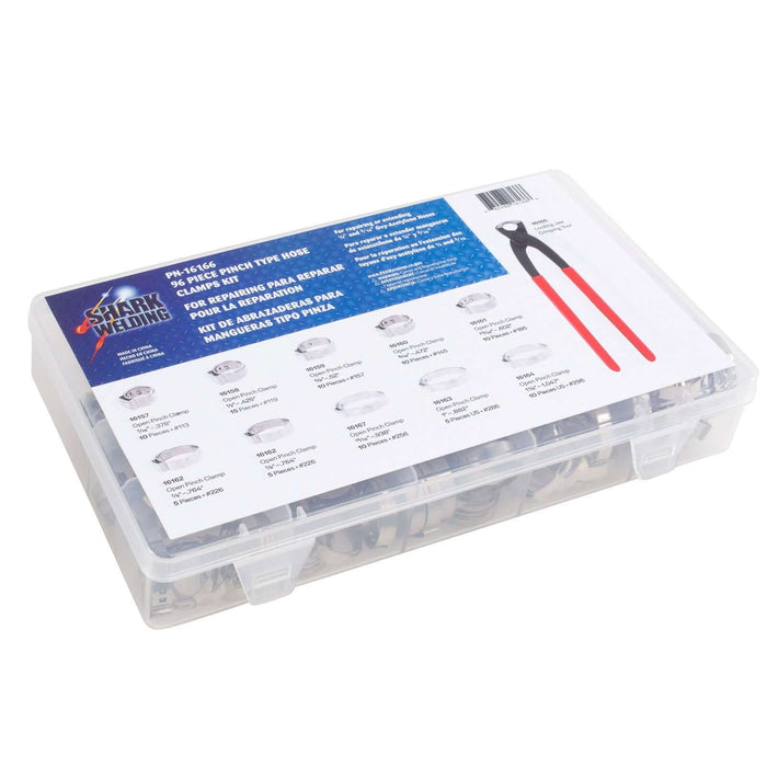 Pinch Style Hose Clamp Kit - 91pc w/ Tool