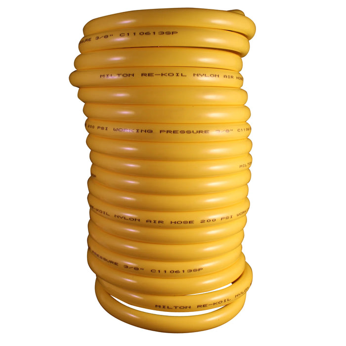 Milton 25' Rekoil Hose - 3/8" ID, 1/4" MPT - 200 PSI Max