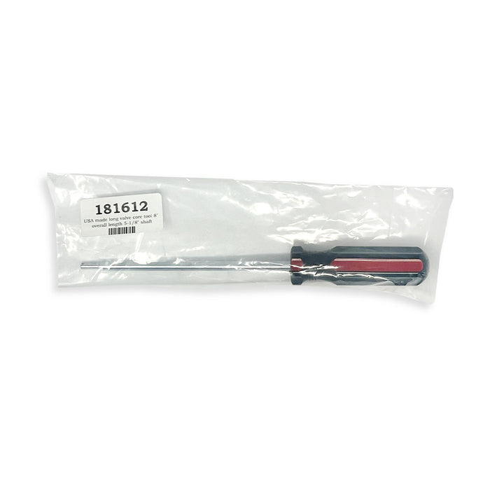 USA Made Screwdriver Valve Core Tool - Red/Black, Long