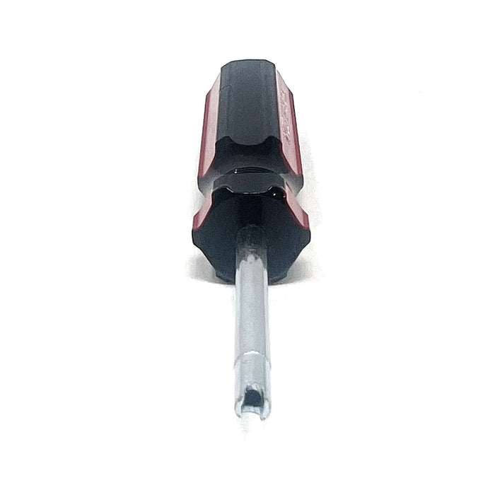 USA Made Screwdriver Valve Core Tool - Red/Black, Short