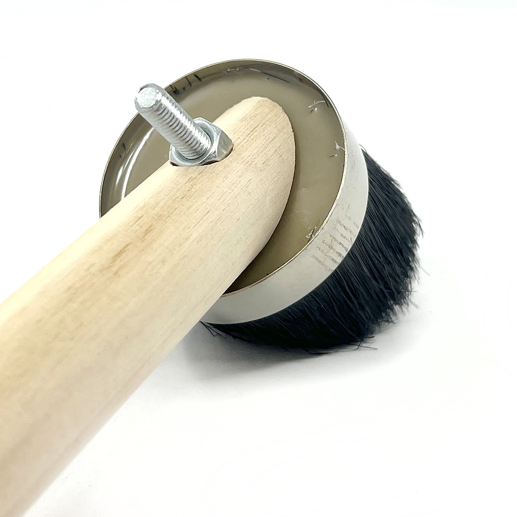 1 3/4" Head Tire Mounting Paste Applicator Brush - Wood Handle