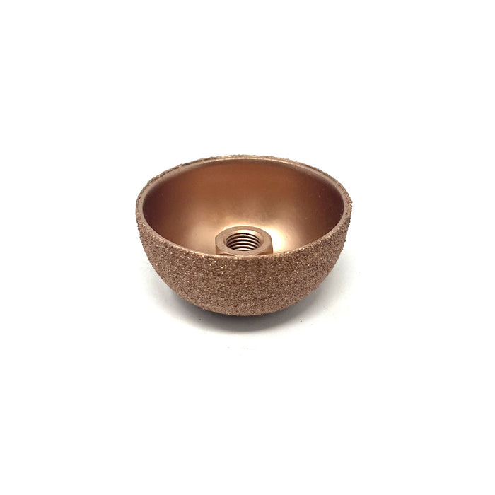 2” X 1” Copper Contour Wheel 60 Grit, AH 3/8”, Non-Vented
