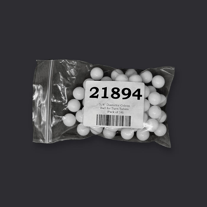 5/8" Diameter Celcon Ball for Turn Tables (Pack of 54)
