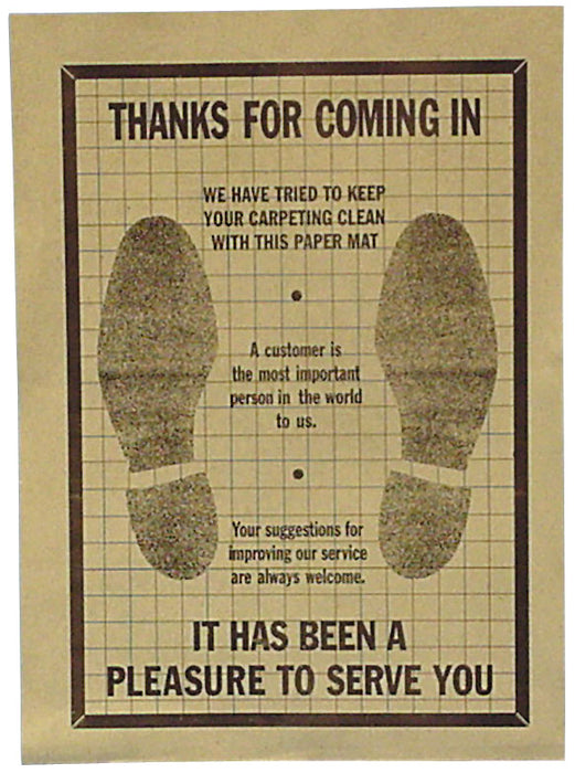 Protective floor mat - Paper, 16" x 22", Box of 500