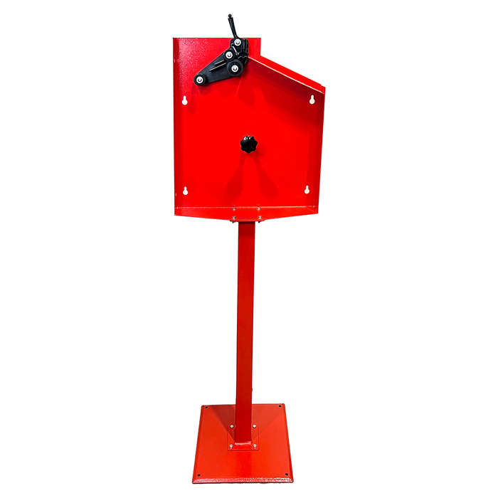 Standing Wheel Weight Roll Dispenser, Red