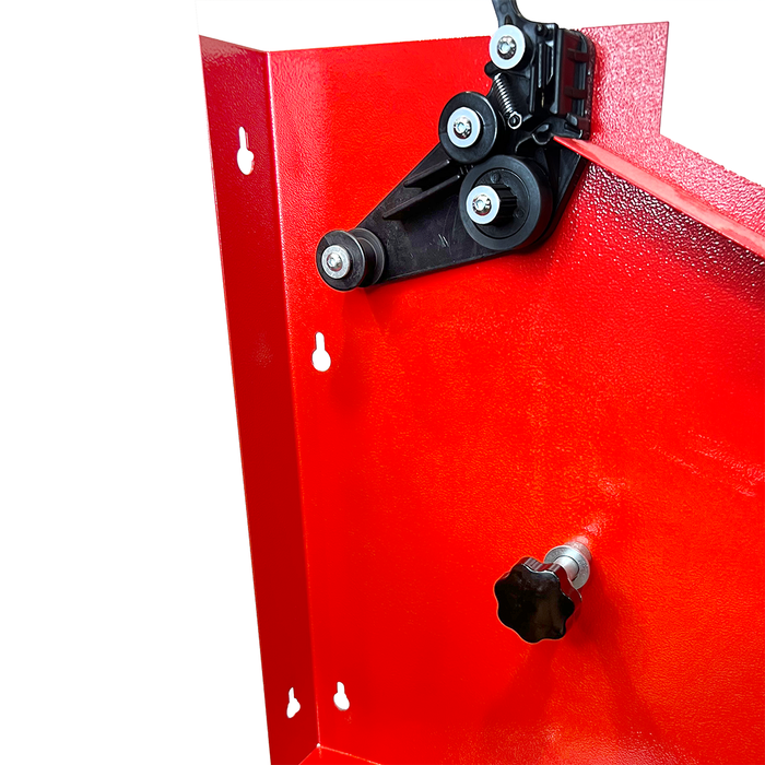 Standing Wheel Weight Roll Dispenser, Red