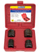 4 Pc Lug Nut Remover Impact Socket Set