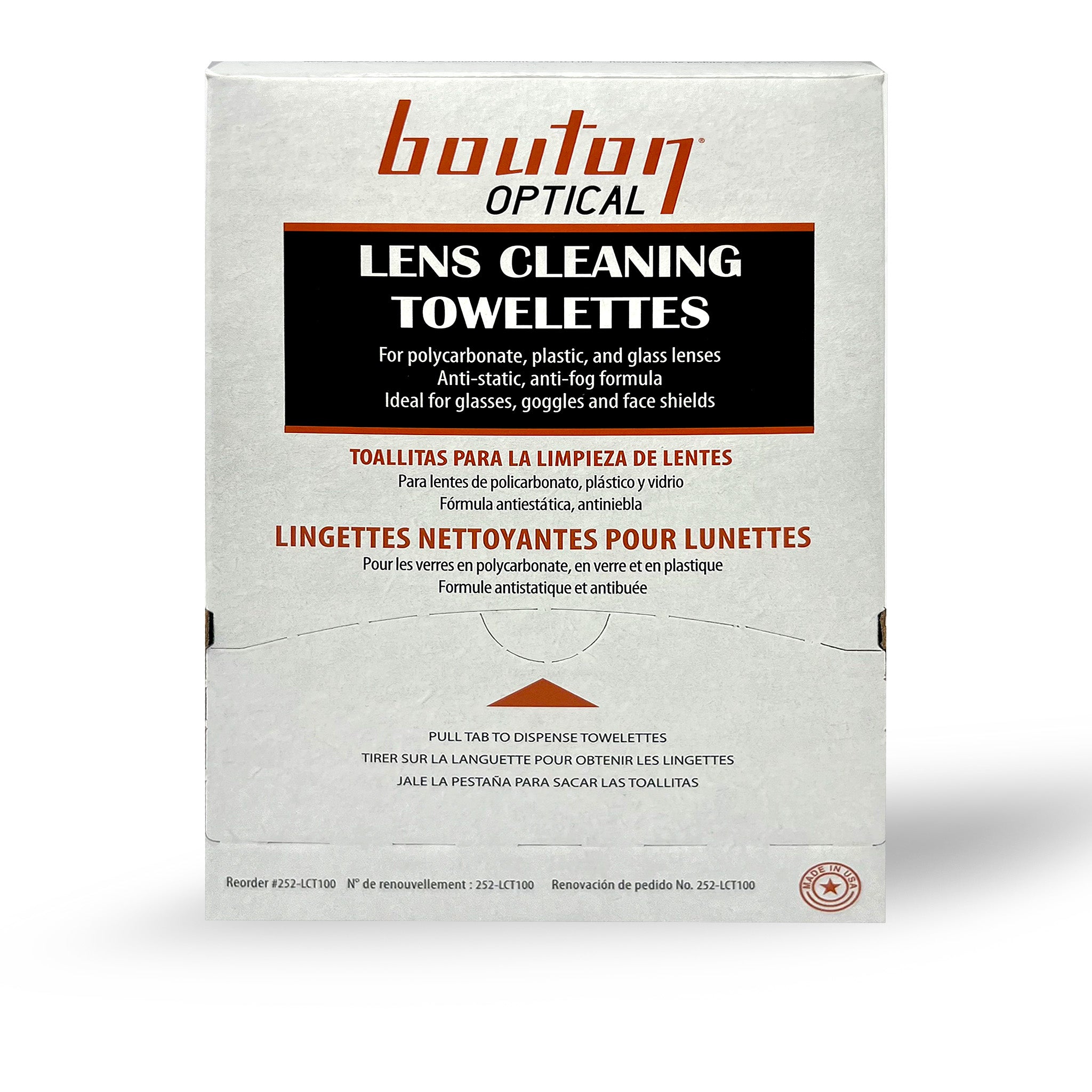 Lens Cleaning Towelettes - 100pk Dispenser