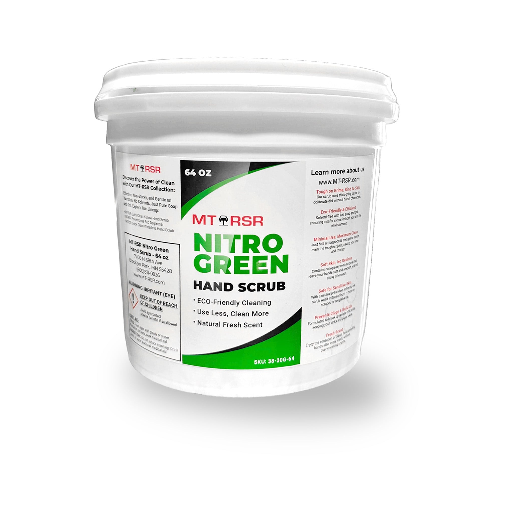 MT-RSR Nitro Green Hand Scrub - 64 oz