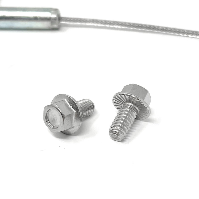 Wheel Aligner Turnplate Locking Pins w/ Cable + Hardware (2 pc)