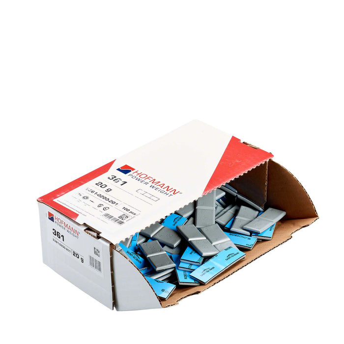 Adhesive Wheel Weight - HPW Type 361 - 20g - Box of 100