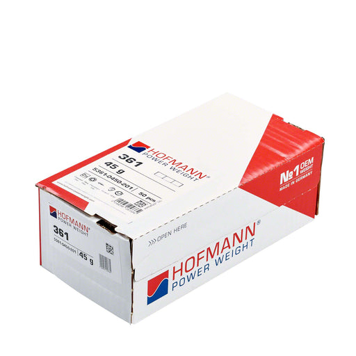 Adhesive Wheel Weight - HPW Type 361 - 45g - Box of 50
