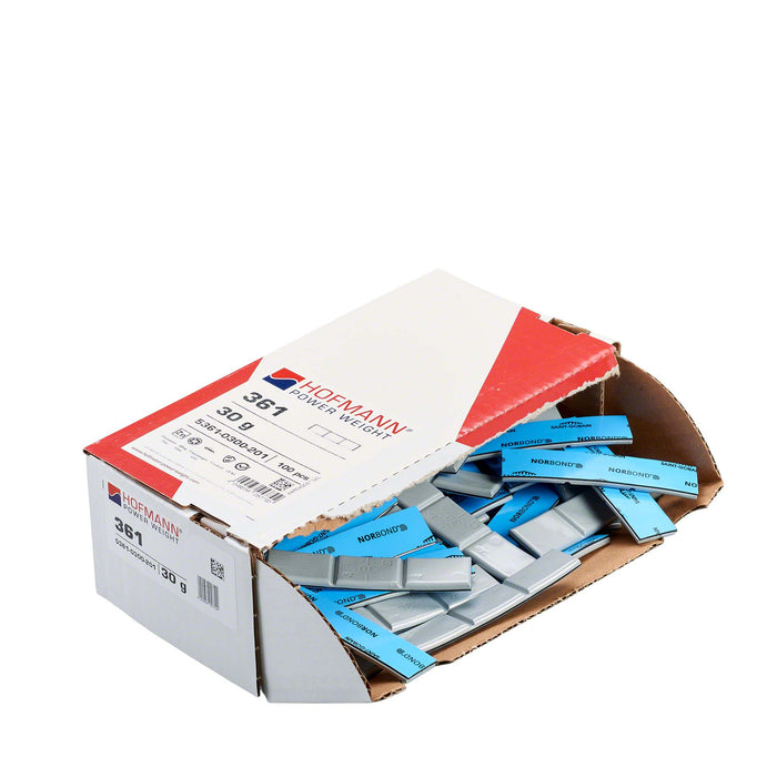 Adhesive Wheel Weight - HPW Type 361 - 30g - Box of 100