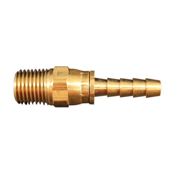1/4" MNPT 1/4" ID Barb Swivel Hose End Fitting (Each)