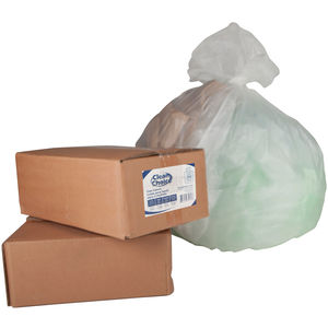 12 - 16gal, 8 Micron, Clear HDPE Can Liner, Box of 1,000