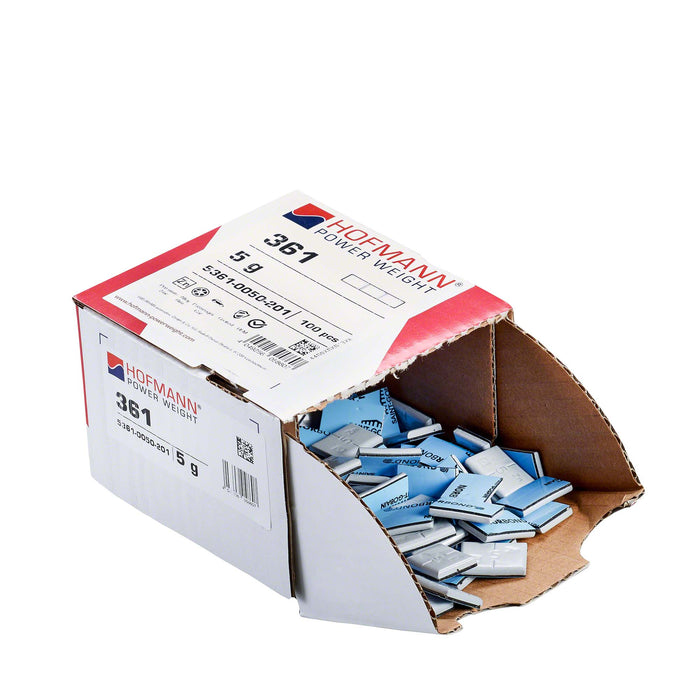 Adhesive Wheel Weight - HPW Type 361 - 5g - Box of 100