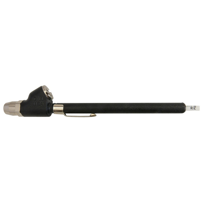 Straight-On Dual Foot Air Gauge - 20-120 PSI, Black