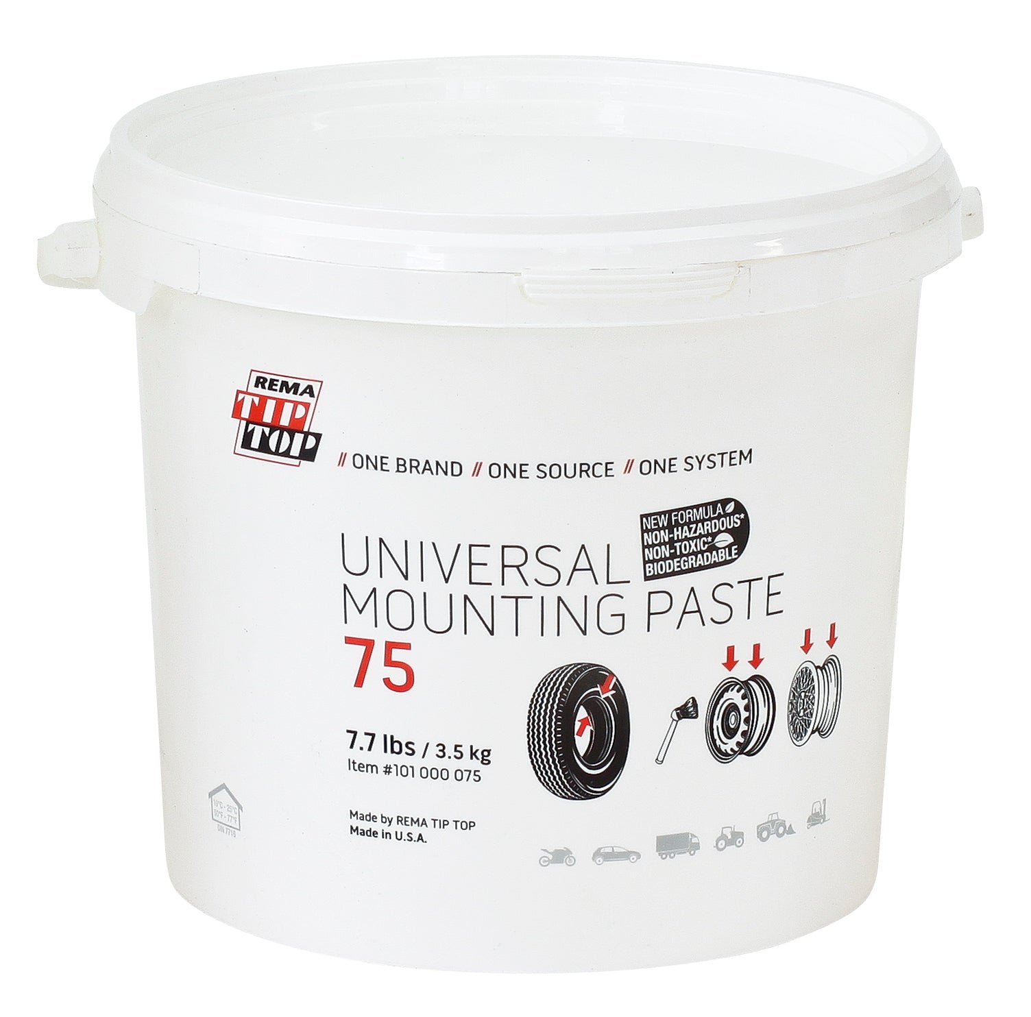 Rema 75 Tire Mounting Lube, Wax Style Paste (7-3/4 lb)