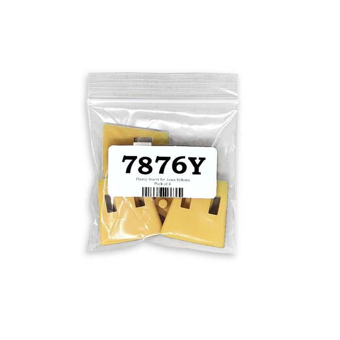 Plastic insert for Jaws Yellow - Pack of 4