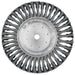 Knotted Wire Wheel - 8" x 5/8", 5/8" Arbor, 0.014" Wire