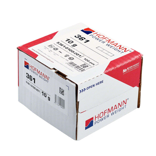 Adhesive Wheel Weight - HPW Type 361 - 10g - Box of 100