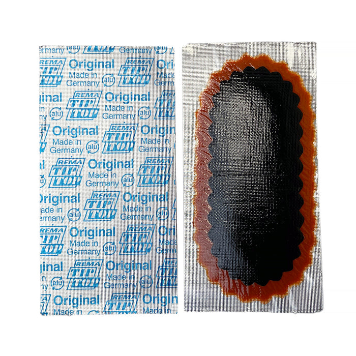 Rema 7 Tube Patch, 3" x 1-1/2" Oval, Red Edge (30 bx)