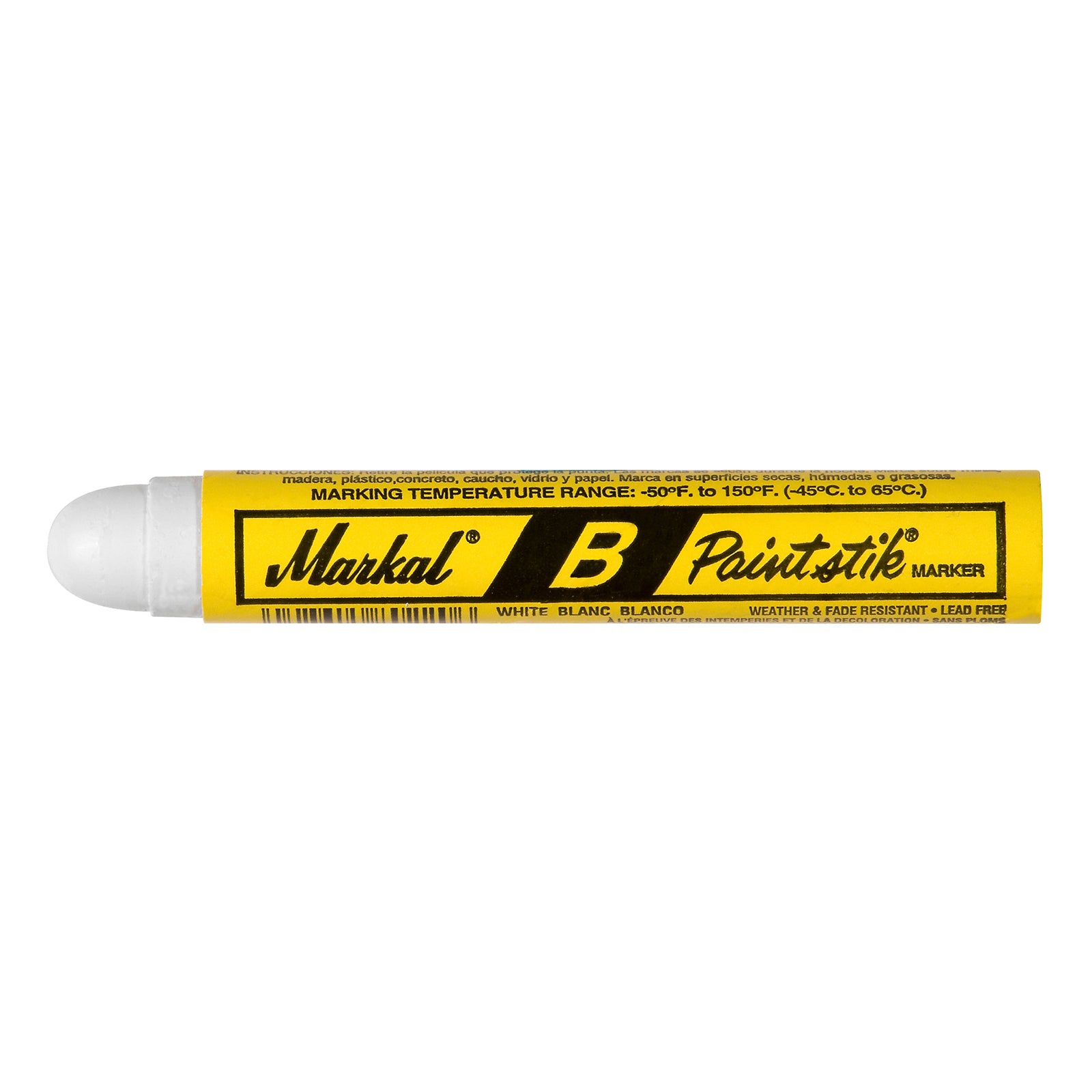 Paint Stick, MARKAL, White, 3/4" Round (1 bx/12 Sticks)