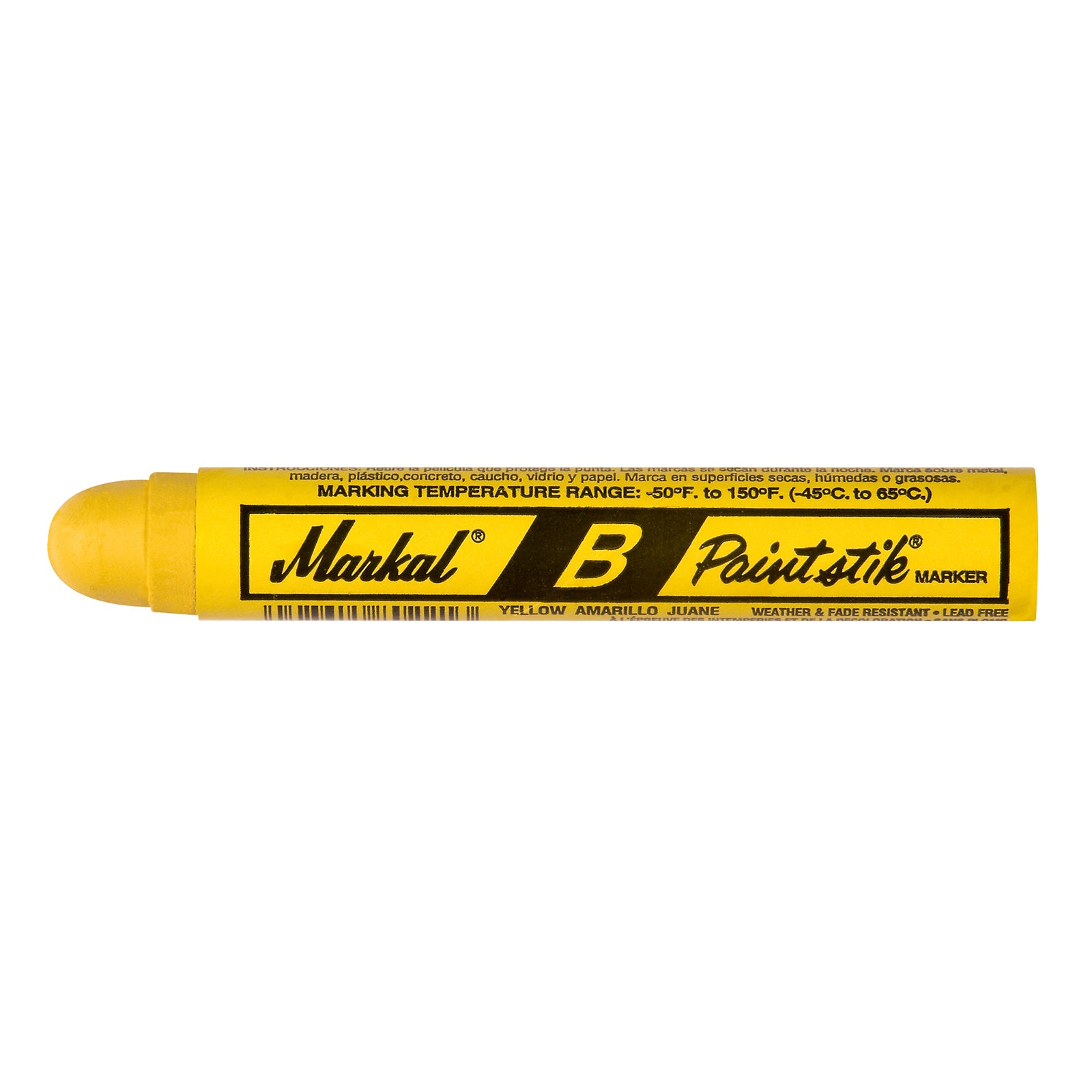 Paint Stick, MARKAL, Yellow, 3/4" Round (1 bx/12 Sticks)