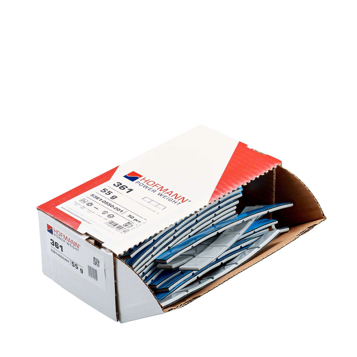 Adhesive Wheel Weight - HPW Type 361 - 55g - Box of 50