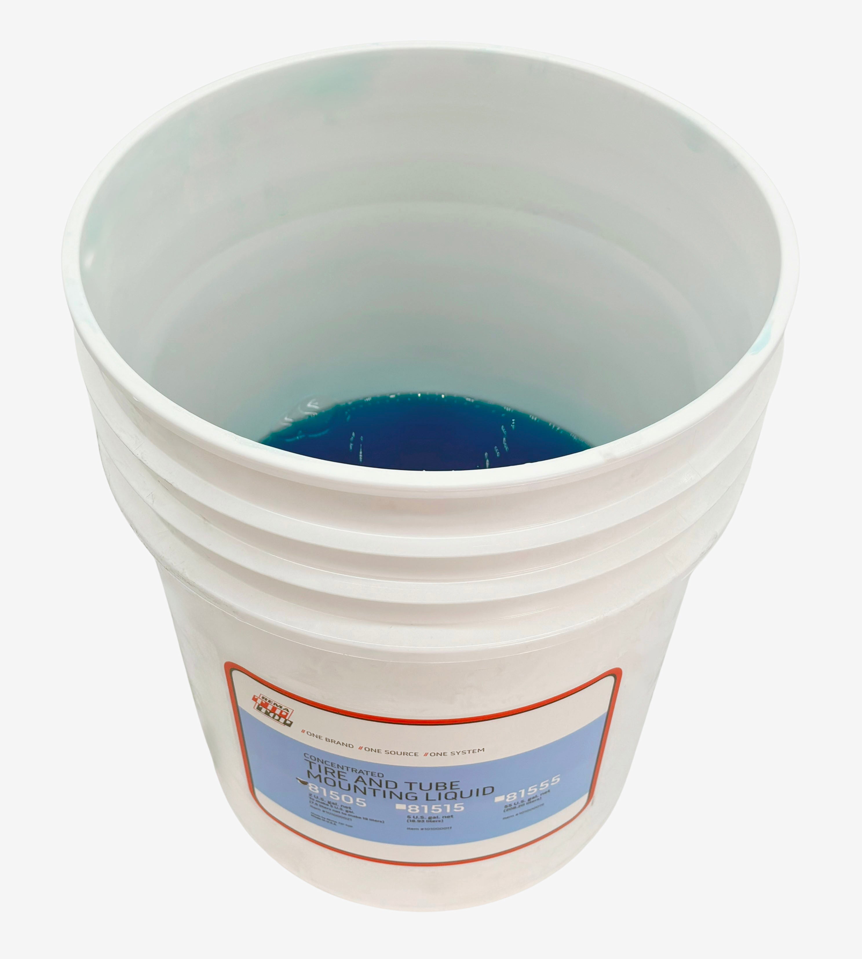 Rema 81505 Tire Mounting Lube - Liquid, Blue Tacky - 2 gal (in 5 gal bucket)