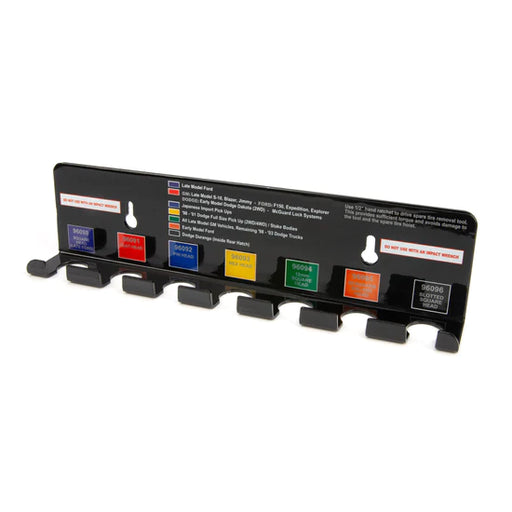 7 Slot Spare Tire Tool Wall Mount